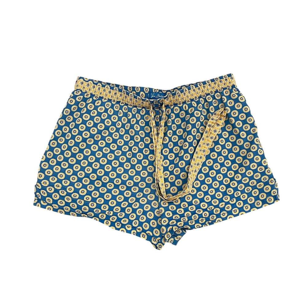 Vera Bradley Blue, Yellow Allover Print Pajama Shorts, Sleep Shorts, Lounge, S